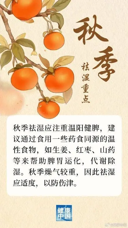 祛湿有季节之分，不同季节各有侧重