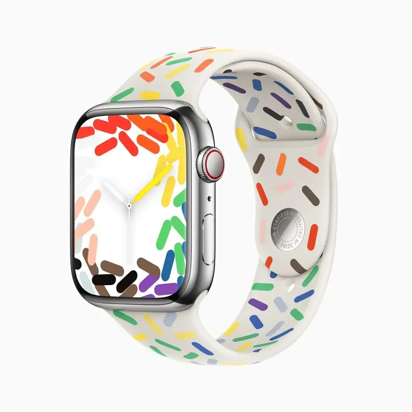 苹果发布全新Apple Watch彩虹版表带 每一条图案都与众不同