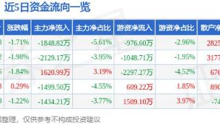 九号公司（689009）12月20日主力资金净卖出1848.82万元