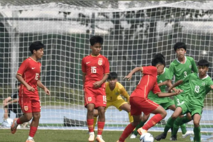 5-0，中国足球喜讯！U15进决赛，5场轰48球+丢1球，下场战日本队