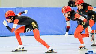 速度滑冰——全国锦标赛:女子团体追逐赛况
