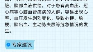 进入数九寒天 保护心脑健康需避开这些习惯