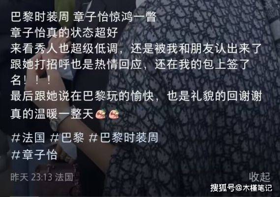 章子怡现身巴黎时装周，大背头造型抢镜，网友：这造型太显老