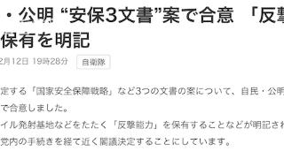 日本计划修改安保文件 明确写入有“反击能力”