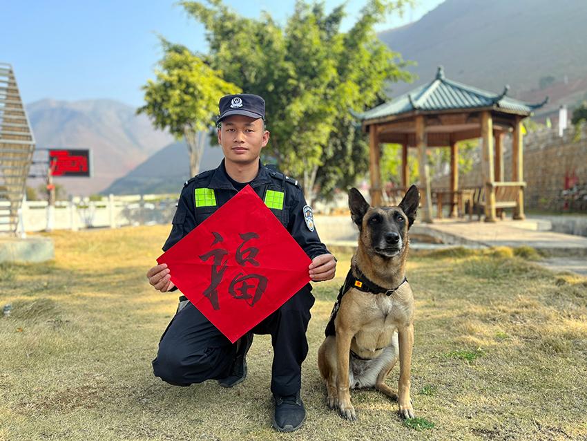 警犬“鹰空”获评功勋犬