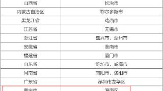 生态环境部发布一批试点名单 重庆这3地上榜