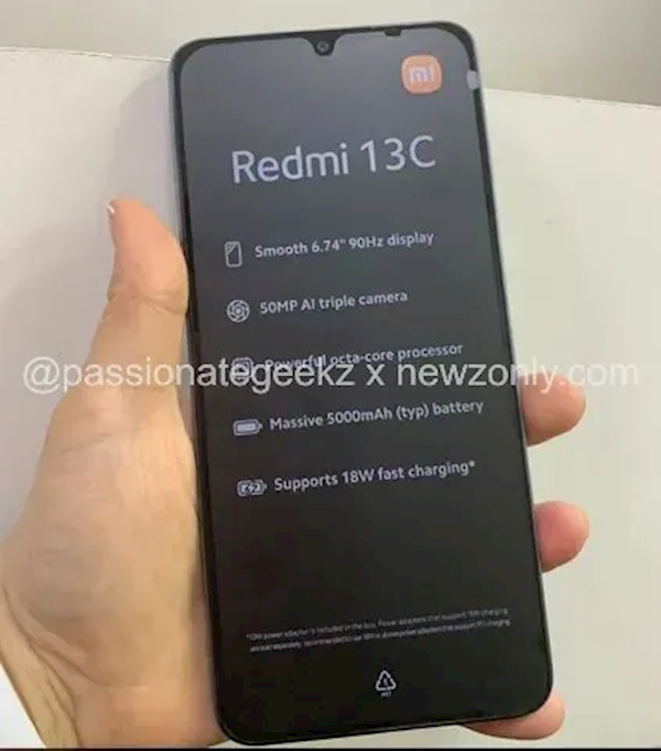 百元新机Redmi 13C真机照曝光