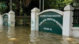 缅甸多条河流水位暴涨，超百所学校紧急关停应对洪灾