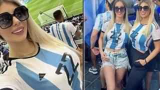 在决赛现场庆祝时裸露上身，两名阿根廷女球迷有被捕入狱风险