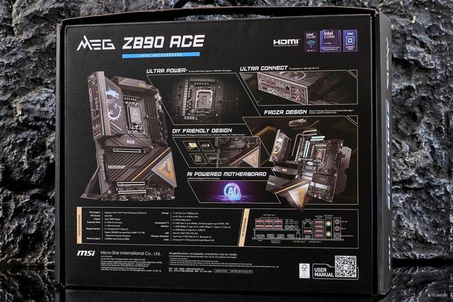 微星MEG Z890 ACE战神主板开箱