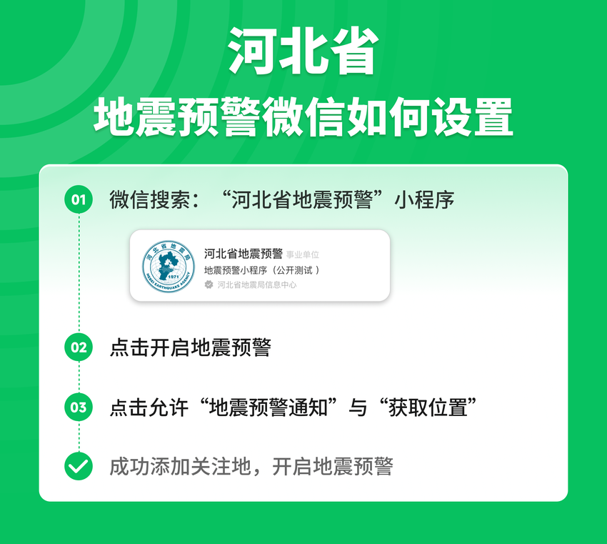 河北、甘肃、海南、江苏等省率先上线微信地震预警服务