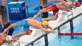 巴黎奥运会游泳首金诞生：德国选手夺冠 费立纬第6无缘奖牌