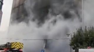 韩国一医院突发大火 60多名患者在内住院治疗
