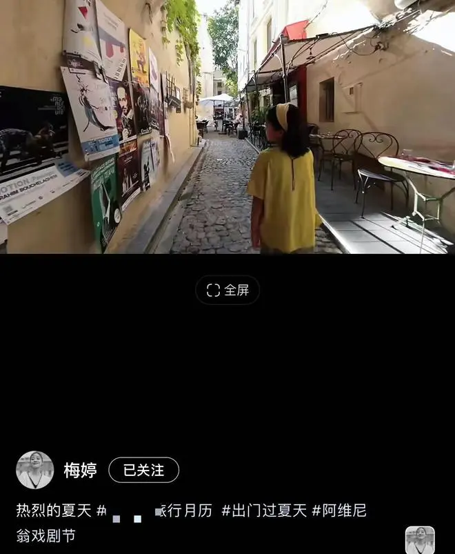 梅婷一家四口法国游行发传单！素颜仍女神范足，女儿高挑颜值似妈