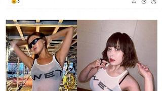 两位韩国知名女星，水弹音乐节穿同款上衣，成为韩网热门话题