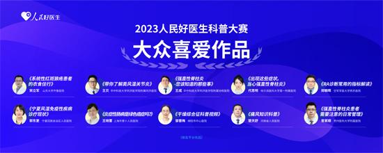 2023人民好医生科普大赛结果公布