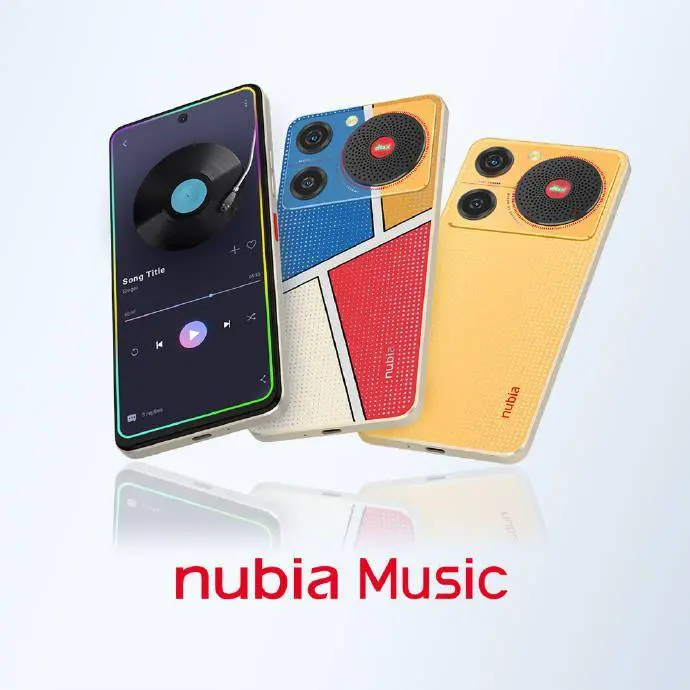 中兴努比亚多款新机外观公布，将推出 nubia Music 手机