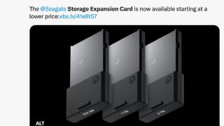 希捷 Xbox 存储扩展卡降价：1TB 150 美元