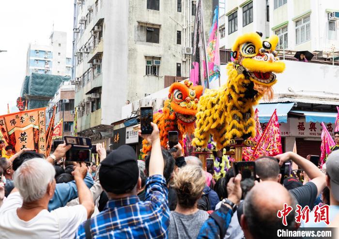 香港鸭脷洲举行洪圣传统文化节庆祝活动