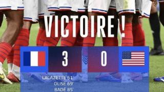 法国3-0美国，预测很正确，美国还是进不了球，可能被零封6连胜