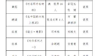 湘南学院在第九届湖南省青年文化艺术节中获佳绩