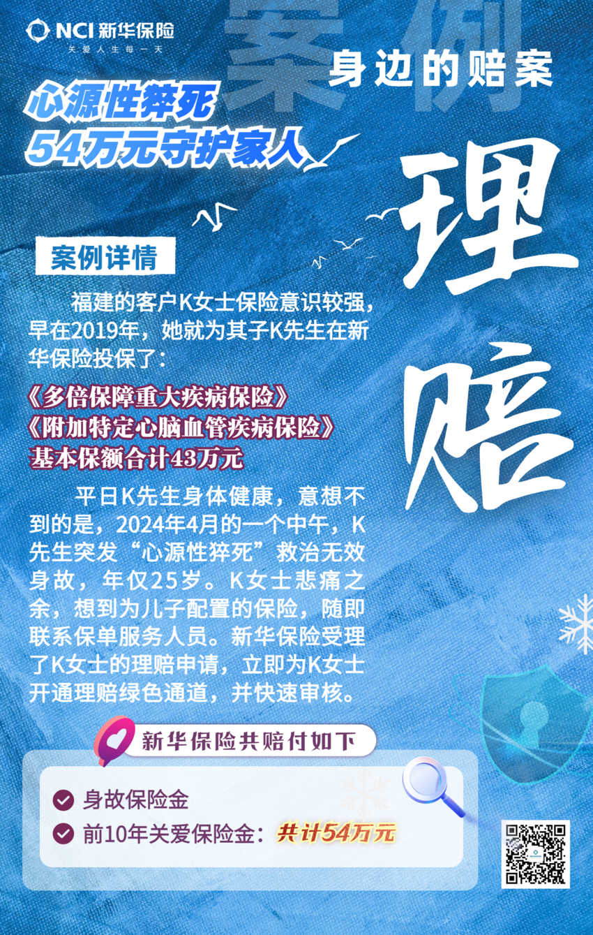 新华保险开通绿色通道 快速理赔54万守护“家人”