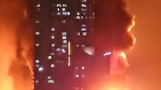 韩国工厂起火40万个轮胎被烧毁：现场毒烟漫天 高铁改道绕行