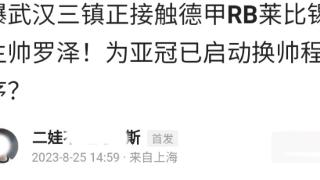 效仿恒大？曝武汉三镇为亚冠换帅，将签前多特名帅，年薪100万欧