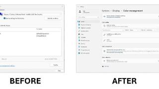 微软发布windows11，新版页面替代旧版色彩管理