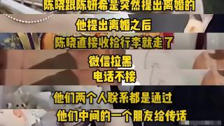 陈晓提离婚太决绝连孩子都不要了，是真渣还是有不可告人的苦衷？