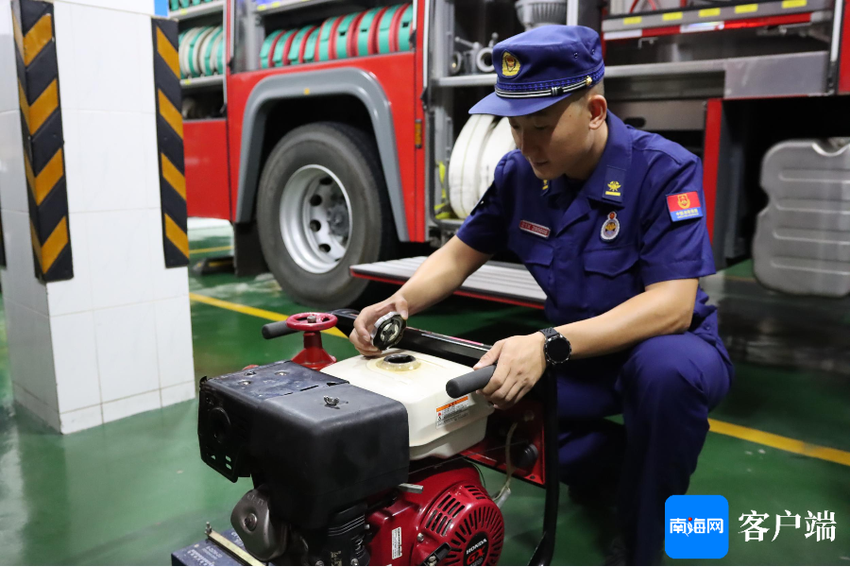 严阵以待 海南消防全力备战台风“摩羯”应急救援工作