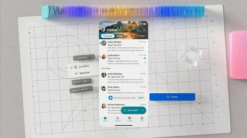 微软为outlook带来全新的ai主题