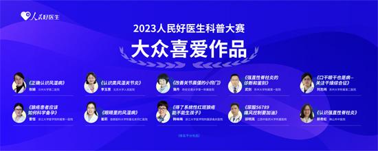 2023人民好医生科普大赛结果公布