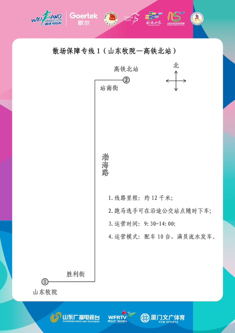 歌尔?2024潍坊马拉松期间中心城区部分公交线路临时调整及公共交通保障措施