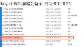 网传TFBOYS十周年演唱会完成备案，时间跟李飞说的对上了！