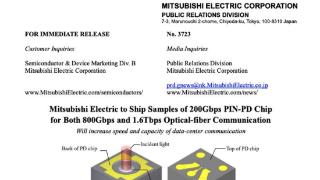 AI推动行业标准快速翻番 三菱电机：明年初量产下一代光芯片