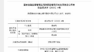 秦农农商行丈八支行被罚35万元