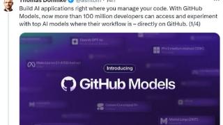 GitHub上超1亿开发者可直接访问全球顶级大模型，构建AI应用
